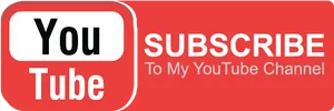 You Tube Subscribe Button Banner PNG Image