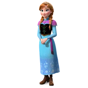 Young Anna Frozen Png Hrn PNG Image