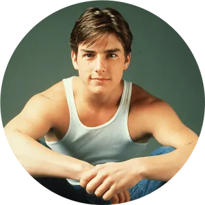 Young Male Actor Portrait PNG Image