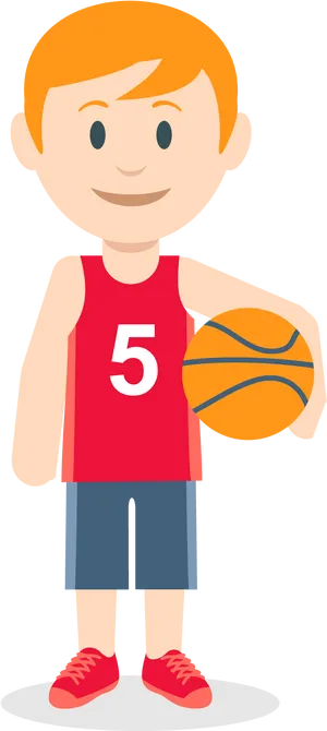 Youth Basketball Player Clipart PNG Image