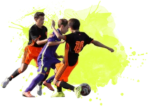 Youth Soccer Action Shot.png PNG Image