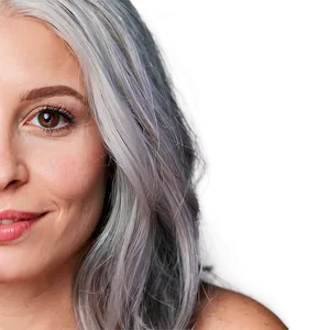 Youthful Grey Hair Png 41 PNG Image