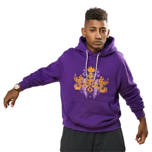 Youthful Purple Hoodie Illustration Png Jgm PNG Image