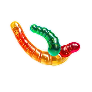 Yummy Gummy Worm Dessert Png Jhd PNG Image