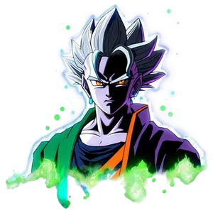 Zamasu God Split Cut Png Tgv14 PNG Image