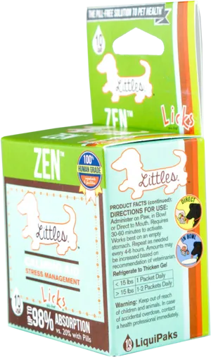 Zen Littles Pet Health Liqui Paks PNG