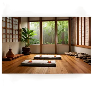 Zen Meditation Room PNG 1 PNG