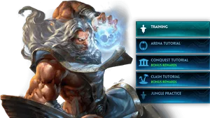 Zeus_ Game_ Character_ Art PNG Image