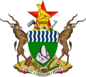 Zimbabwe National Coatof Arms PNG Image