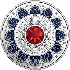 Zodiac Taurus Medallion PNG Image