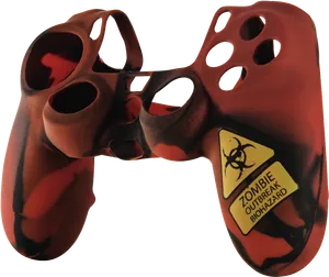 Zombie Outbreak Play Station Controller Skin PNG Image