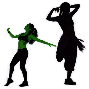Zumba Dance Silhouette PNG 48 PNG