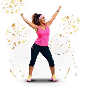 Zumba Instructor Celebration PNG Oqr PNG
